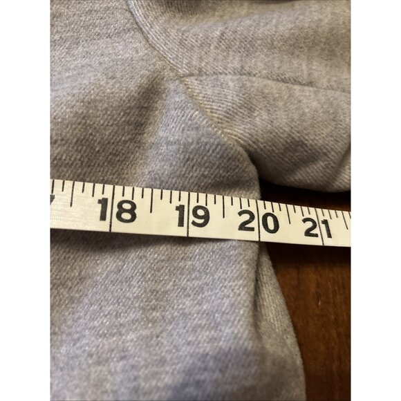 Lands End Heavy Gray Lined Size 12 Pea Coat Hidden Buttons - Picture 6 of 8